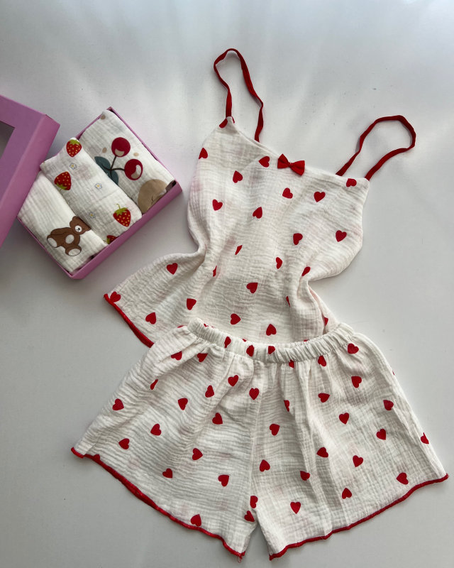 تاپ شلوارک دبل فیس فانتزی سایز ۱