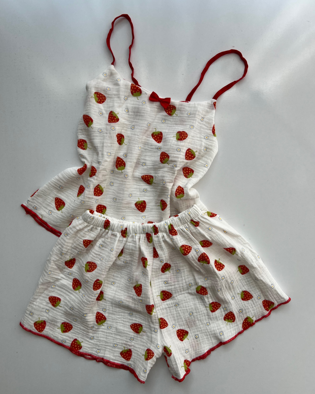 تاپ شلوارک دبل فیس فانتزی سایز ۱